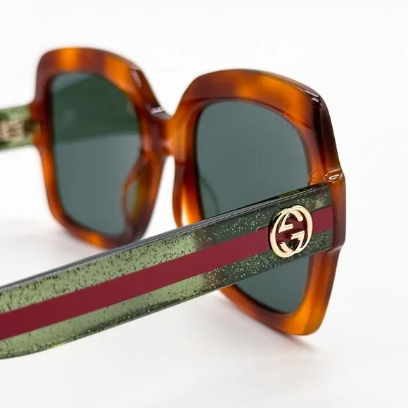 NEW GUCCI SUNGLASSES GG0036SN 003 HAVANA WOMEN EYEWEAR GUCCI - Picture 6 of 11